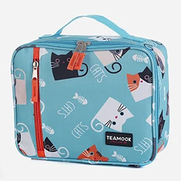 Cute Kitty Милый Кот изолированные Переносные сумки для обедов для женщин детей мужчин тепловой Пикник Открытый герметичный детская коробка для завтрака холодильник мешок еды - Цвет: Cute Kitty
