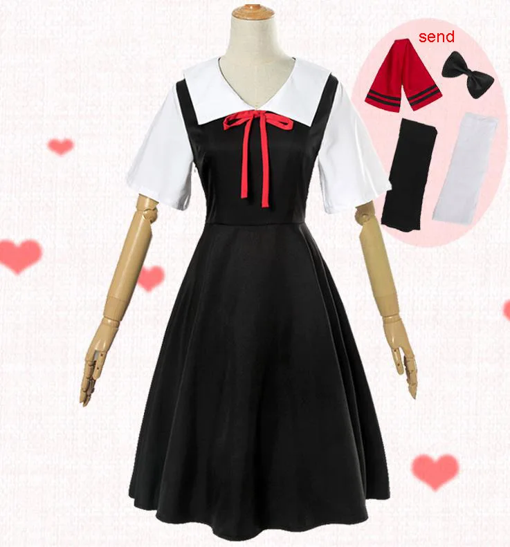 Аниме Kaguya-sama Love Is War Fujiwara Chika Косплей Cotumes женское платье для девочек униформа