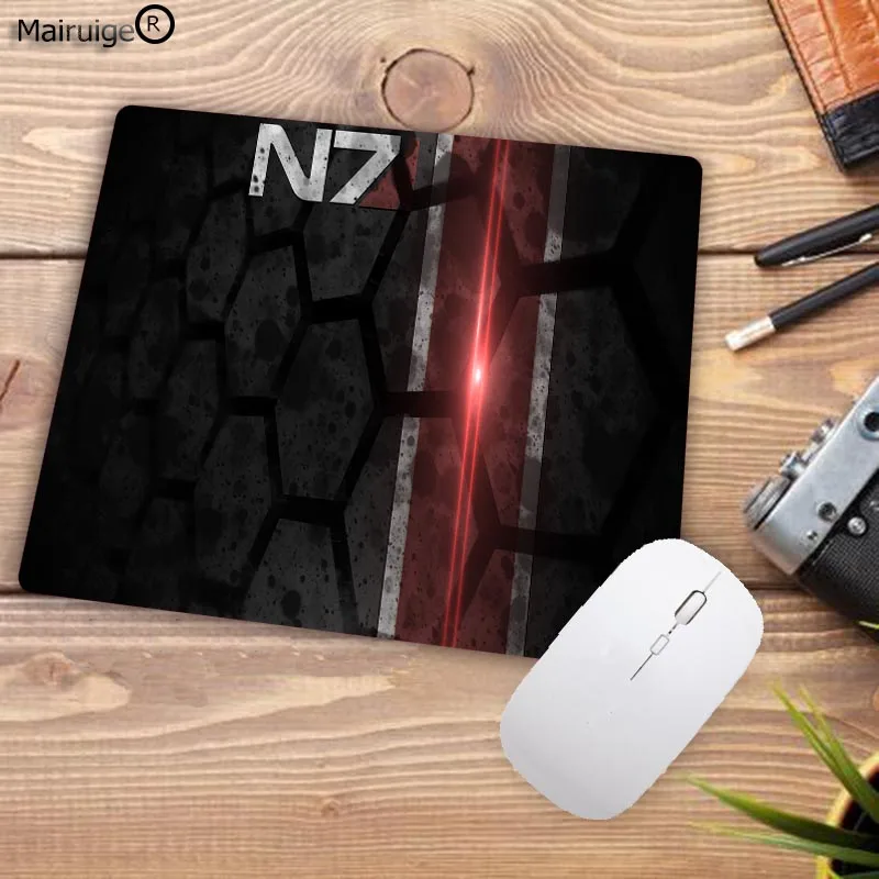 22X18CM Mairuige 220*180*2 мм высокая скорость Mass Effect N7 игровой логотип, коврик для мыши винтажный стильный компьютерный коврик для мыши игровой Прямоугольный Коврик для мыши - Цвет: 22X18CM