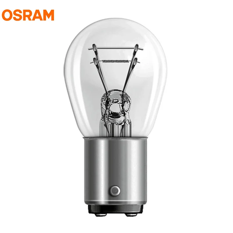 10pcs OSRAM 7225 P21/4W BAZ15d 12V S25 Original Line Metal Bases Turn Signal Lamps Brake Light OEM Car Halogen Bulb Germany OEM