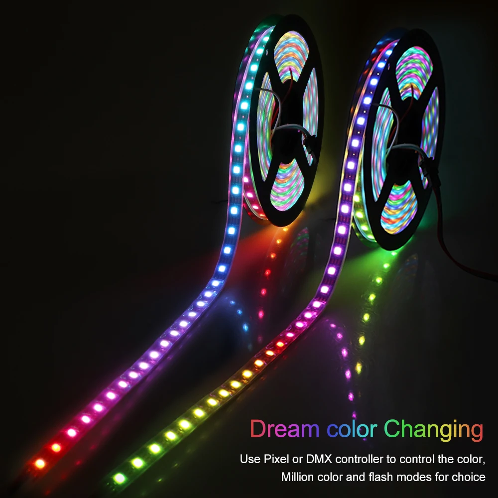 SK6812 IC Светодиодная лента 5050 RGB RGBW RGBWW 30/60/144 светодиодных пикселей адресуемый Цвет