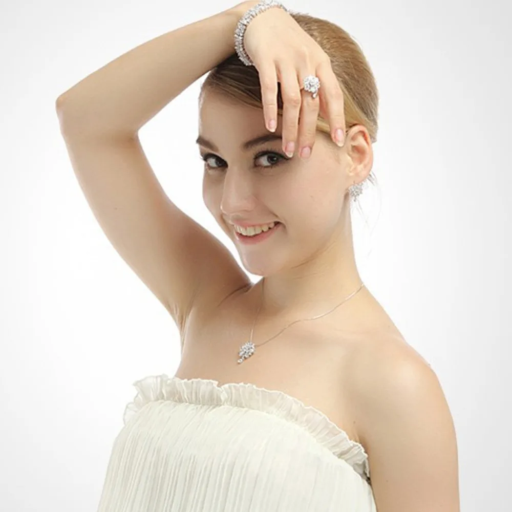 LUOTEEMI Модные Винтажные Ювелирные изделия высшего качества маркиза огранка