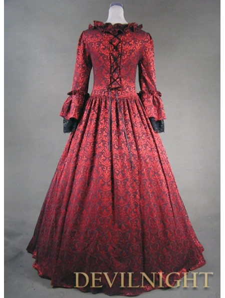 Бордовое черное платье Marie Antoinette в готическом викторианском стиле|victorian dress|gothic victorian dressmarie antoinette |
