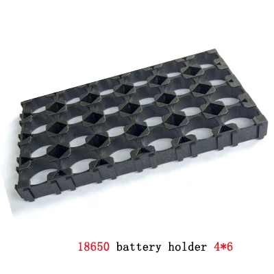 24 cell 4x6 18650 Держатель для аккумулятора пластиковый кронштейн цилиндрический держатель для батареи 18650 литий-ионный защитный антивибрационный чехол 18650 Чехол Коробка - Цвет: 24 cell 4x6