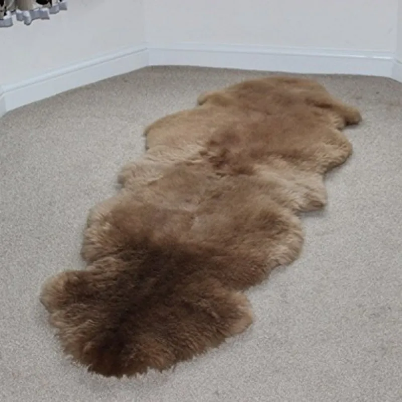 Двухслойный коврик из натуральной овчины для стула покрывало 2 х 6 дюймов 12 видов