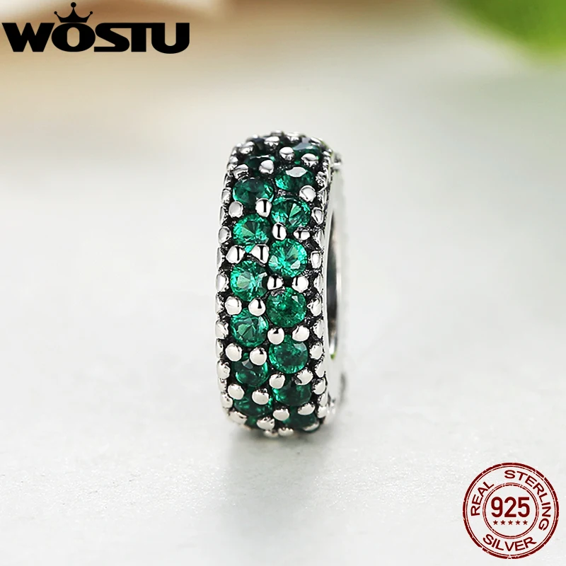 WOSTU 925 пробы серебряные вдохновляющие бусины-шармы подходят к оригинальному браслету DIY подвеска; аутентичная бижутерия подарок