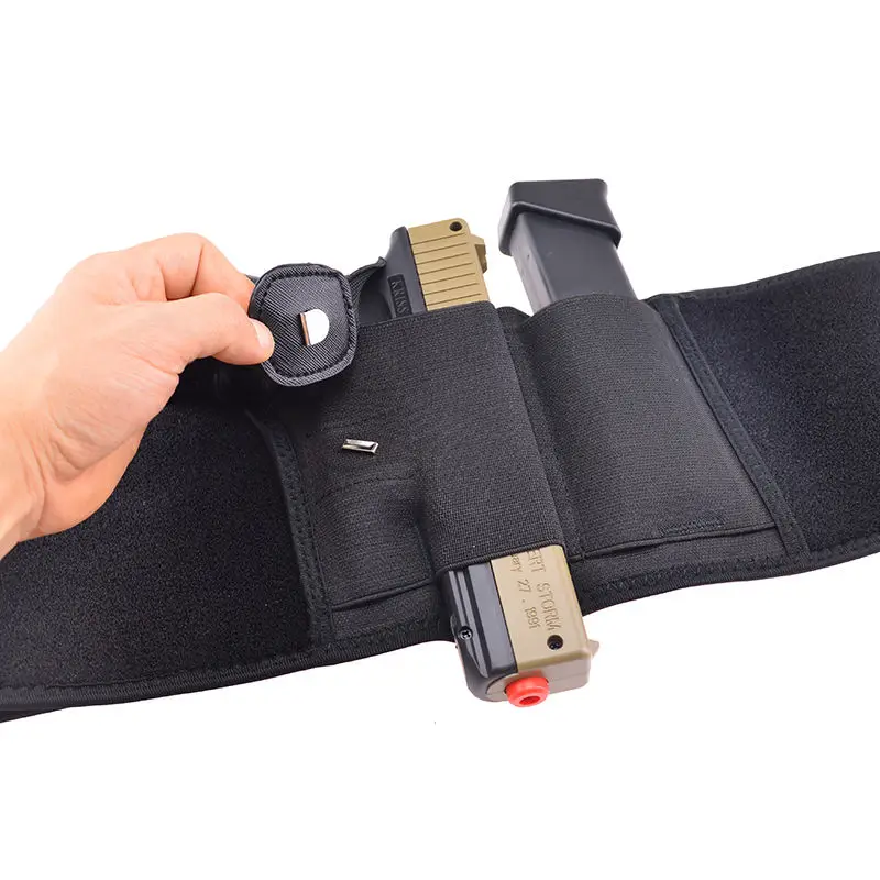 Тактический унисекс Чехол кобура с кольцом для живота пистолет левого и правого