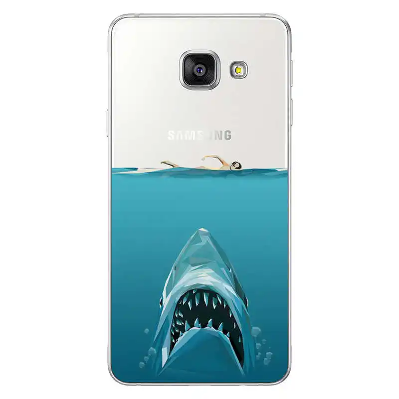 Горячая бренд дизайн Акула Животные чехол для SamsungS6 S7 край S8 плюс A3 A5 A7 J3 J5 J7 2016 2017