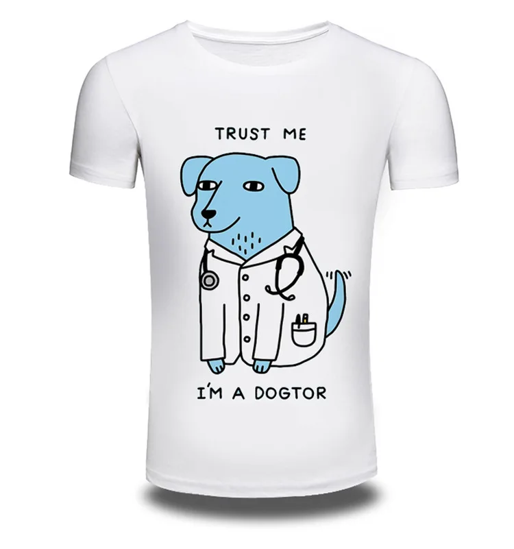 Men/Women Summer Fashion Short Sleeve Brand Clothing T Shirt 3D Print T-shirt D Animal White T-shirts Top Tee AW113 | Мужская одежда