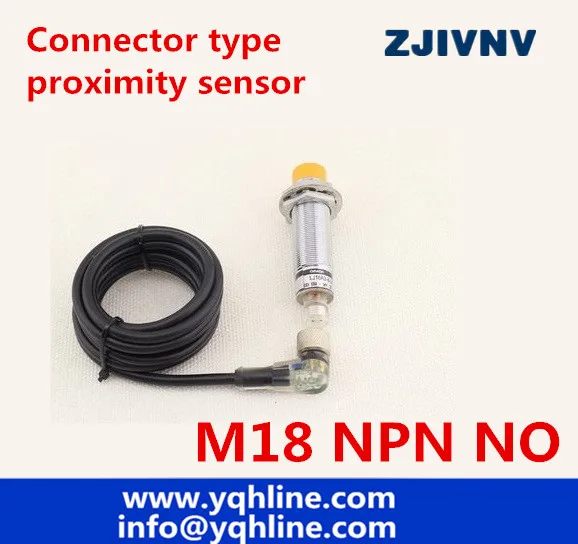 

Best quality CE approval 2 year warranty M18 NPN NO proximity inductive switch with plug detect metal connector type sensor dc