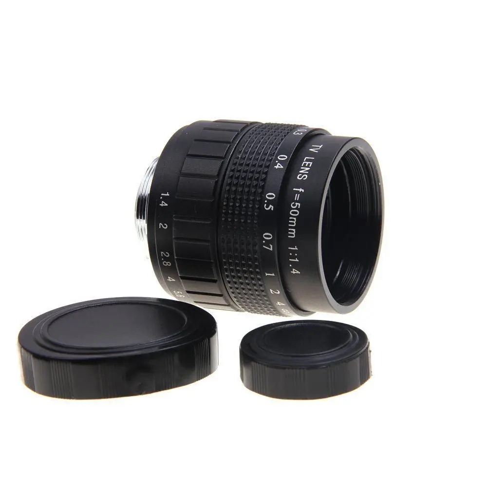 Объектив для видеонаблюдения F1.4 50 мм + Крепление C Canon EOS M M2 M3 M5 M6 M10
