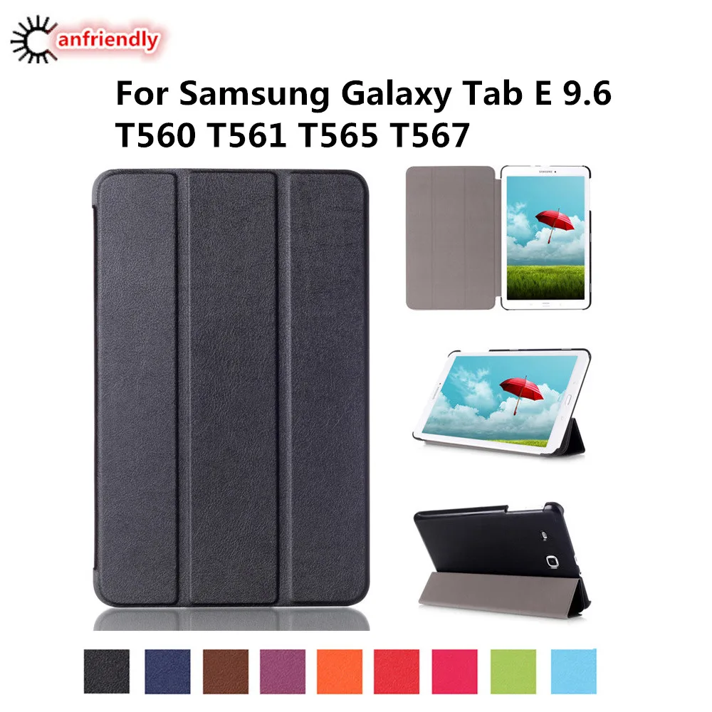 

Чехол для планшета Samsung Galaxy Tab E 9,6, T560, T561, T565, T567V, Складной флип-чехол с подставкой, чехол из искусственной кожи для Samsung Tab E 9,6 дюйма, T560