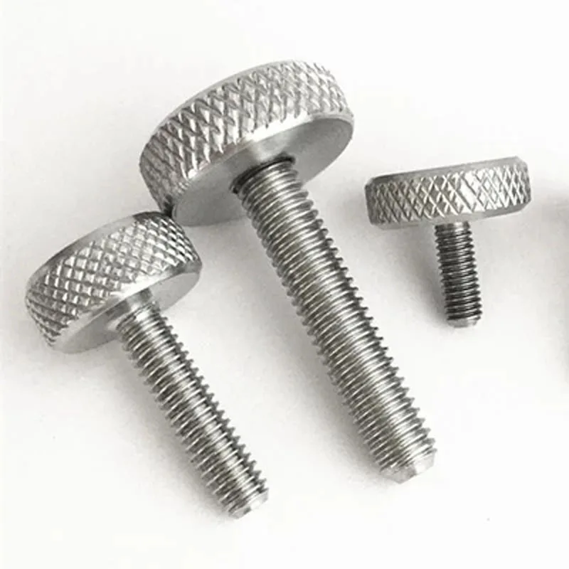 3pcs M6 Screw head diameter 20mm stainless steel Textured knurled screws Hand bolts flat heads bolt 10mm-35mm Length | Обустройство