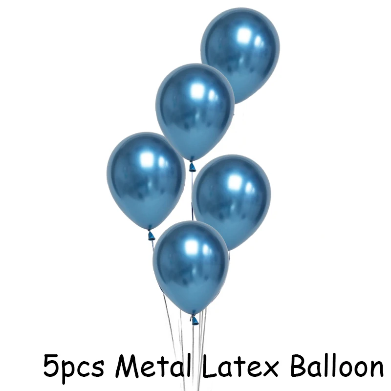 5pcs Metal Balloon Вечерние воздушные шары из фольги с космонавтом, космический корабль, космический корабль, Галактика/Солнечная система, вечерние украшения для мальчиков, день рождения, вечеринки - Цвет: 5pcs Metal Balloon