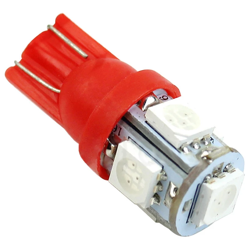 JX LCLYL 10 шт. T10 194 168 W5W 5050 5LED автомобиля Клин Ширина хвост светильник лампа