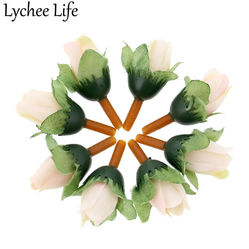 Lychee 50 шт. искусственные розы цветы украшение для рождественской вечеринки клуба