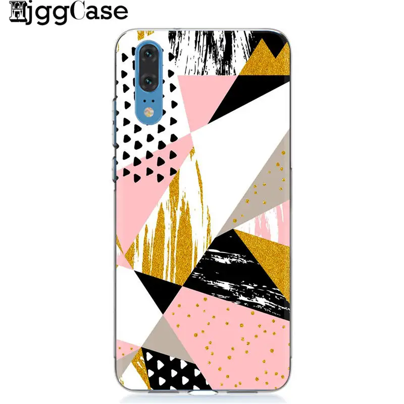 Чехол marbling для Huawei p10 p8 p9 Lite 2017 P20 Pro Plus чехол P Smart Honor 8X 9 10 8C lite Mate 20 | Мобильные