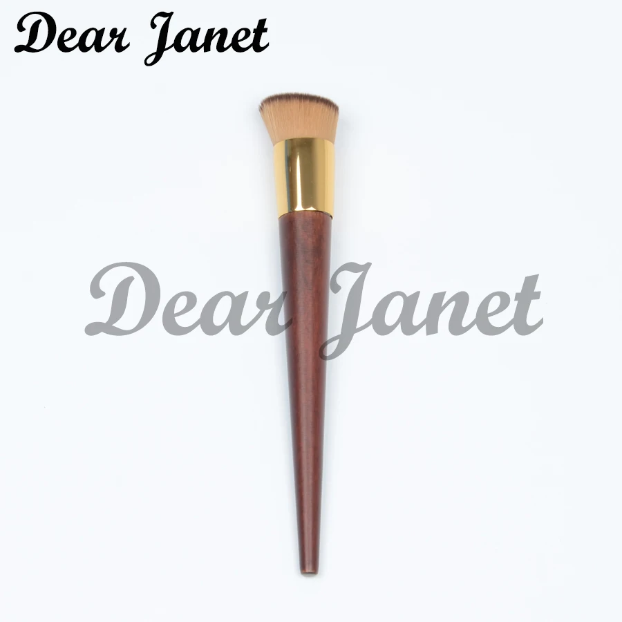 1pc T5 Foundation makeup brush BB cream make up wood handle angled foundation liquid Professional cosmetic tool | Красота и здоровье