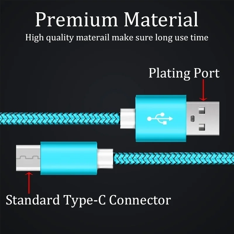 Micro USB кабель для синхронизации данных 2.0A Быстрая зарядка Wilefox Swift /Spark x + /Storm Huawei Honor
