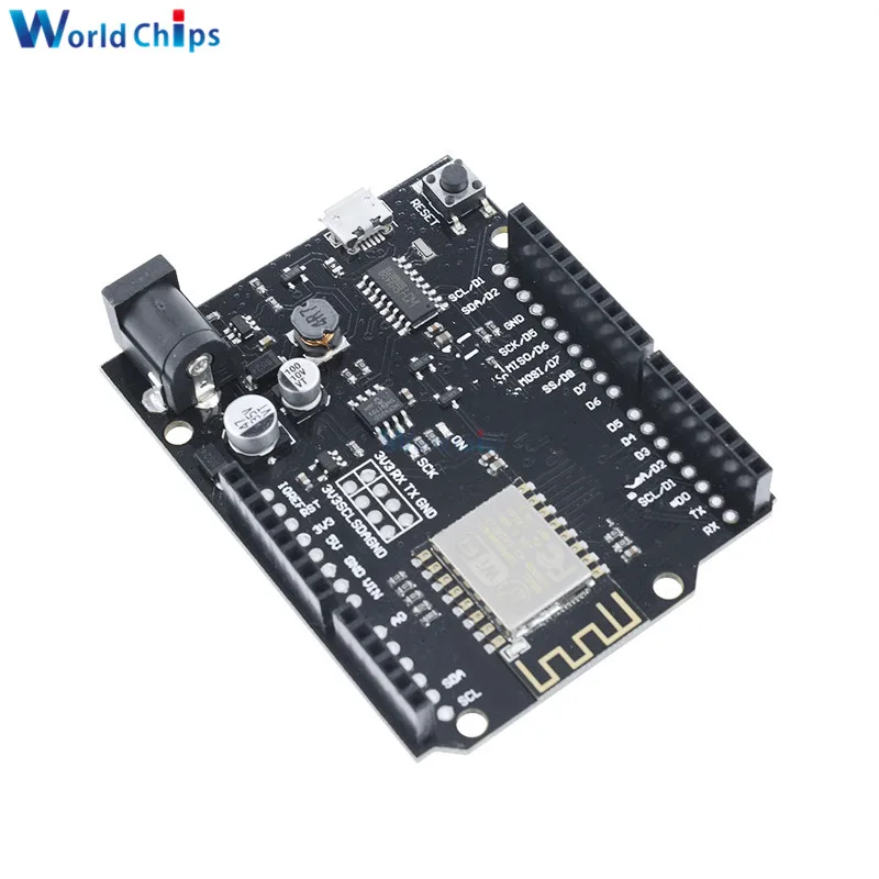 ESP8266 ESP-12F CH340 CH340G V2.1.0 wifi Плата расширения модуль на основе ESP8266 Micro USB для WeMos D1 R2 для Arduino UNO R3 ONE