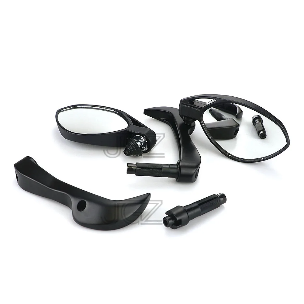 Универсальный Мотоцикл с ЧПУ алюминиевая ручка БАР КОНЕЦ ЗАДНЕГО вида боковые зеркала для Yamaha Kawasaki Honda уличный велосипед аксессуары черный