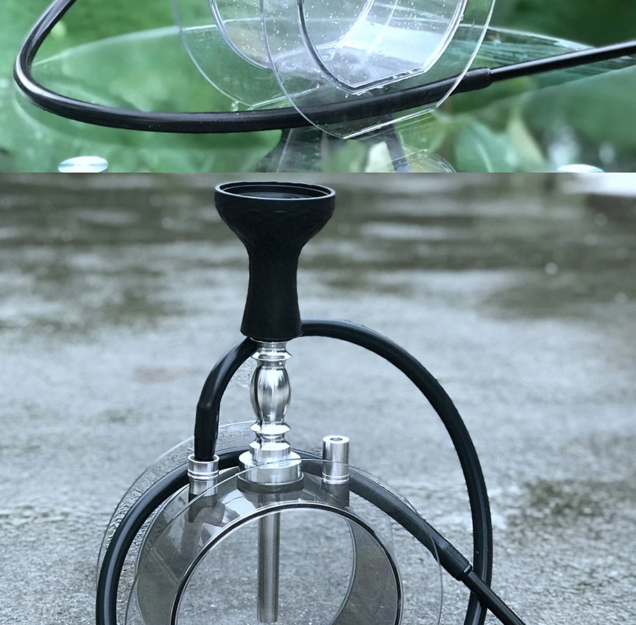 Круглый акриловый кальян набор водяная трубка-кальян с Sheesha силиконовая чаша шланг металлические щипцы Chicha Narguile Cachimba аксессуары
