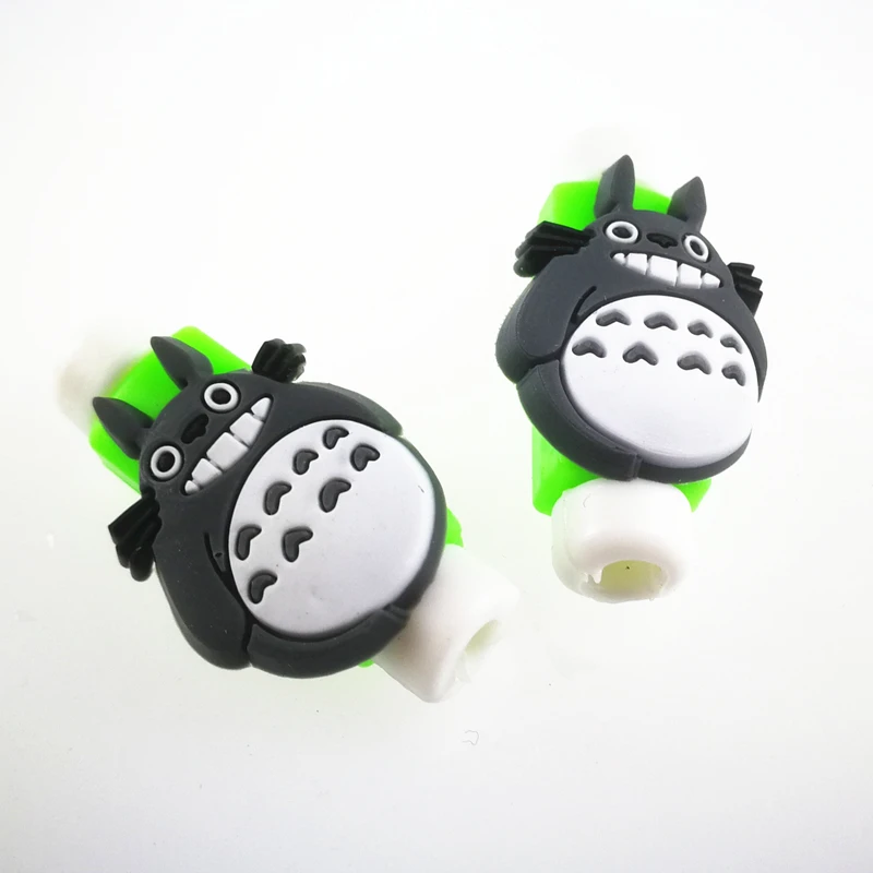 2 шт. большой размер мультфильм кабель Защитная крышка силиконовые рис