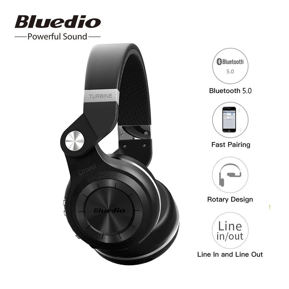 Bluedio T2S Bluetooth наушники и складные накладные наушники BT 4.1 беспроводные Bluetooth-гарнитуры наушники с микрофоном