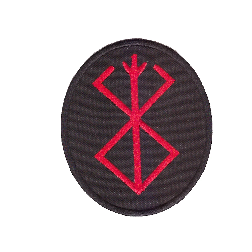 Black red sign Berserk Sacrifice Anime inspired embroidery patch