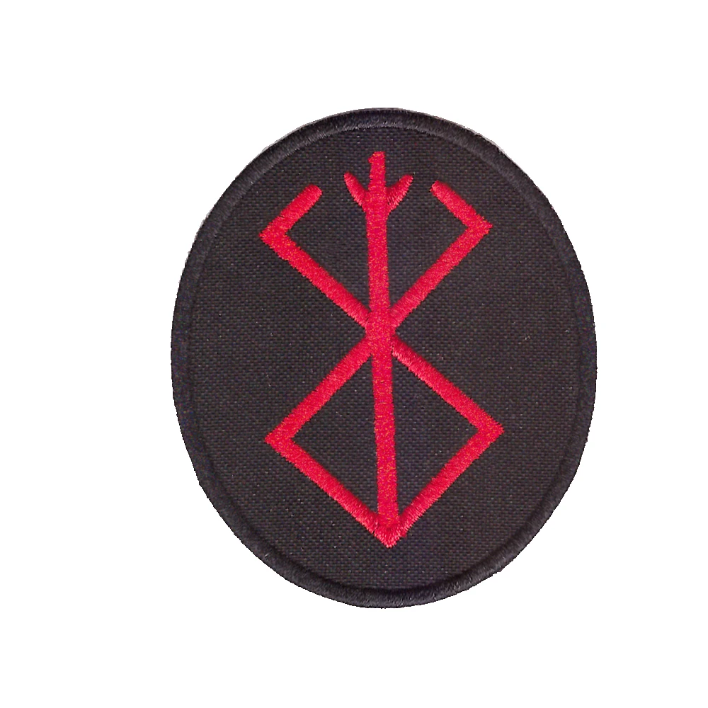 

Black red sign Berserk Sacrifice Anime inspired embroidery patch