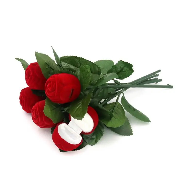 1 шт. Вельветовая коробка для сережек и колец|Упаковка стойки украшений| |