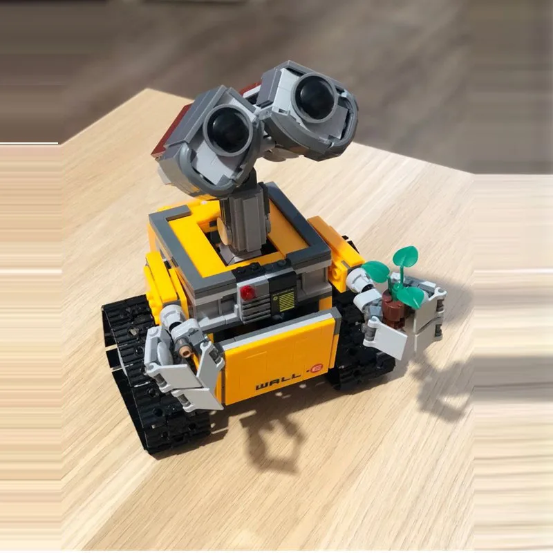 Technic WALL-E робот Роза пульт дистанционного управления RC 853 шт. Кирпичи Строительные блоки игрушки для детей техника - Цвет: Белый