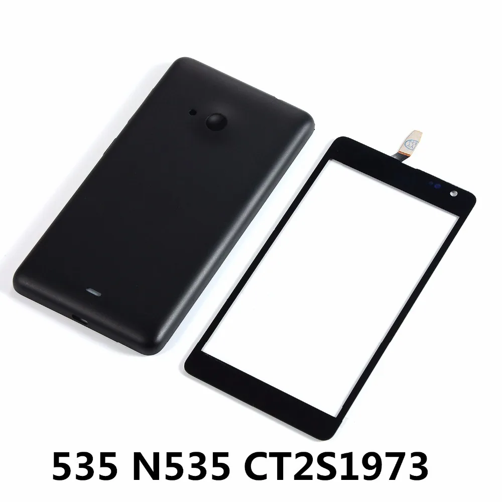 Дигитайзер сенсорного экрана для Microsoft Nokia Lumia 535 N535 ct2s1920 панель из стекла + задняя