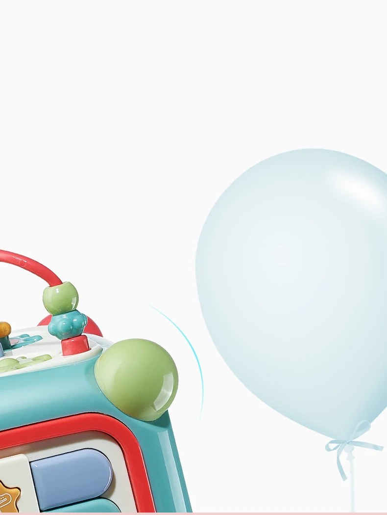 Babycare, детская коробка для занятий, многофункциональная музыкальная игрушка магический куб, часы, геометрические блоки, сортировка, развивающие игрушки