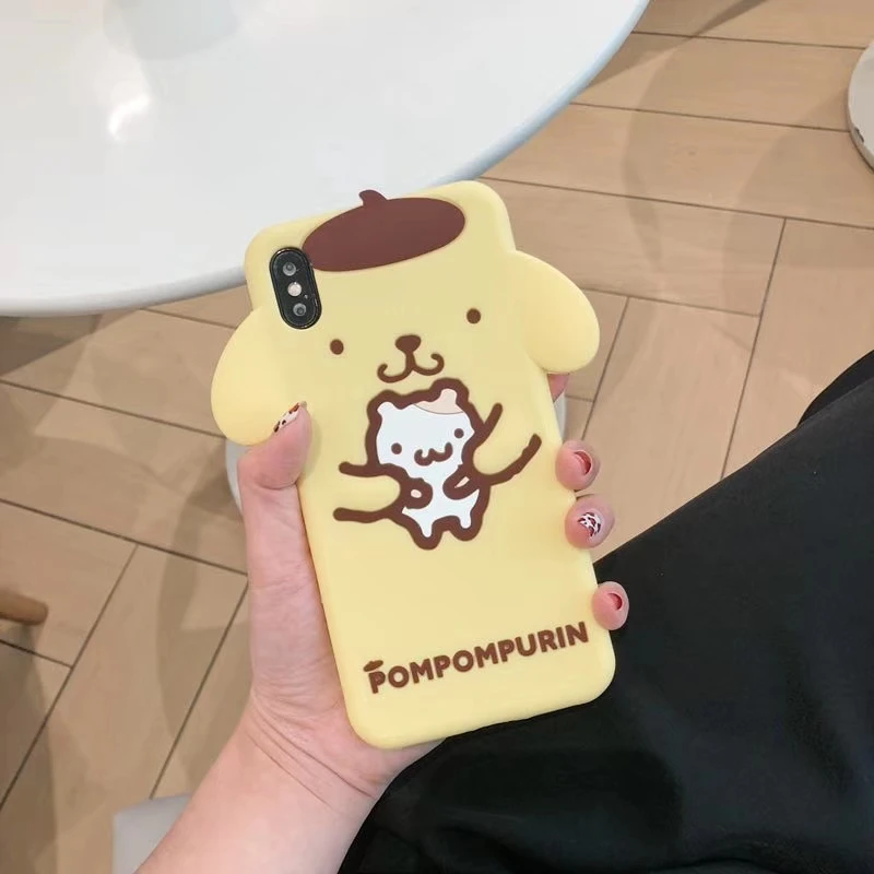 Милый мультяшный 3D Pom Purin Cinnamoroll Dog My Melody чехол для телефона для iPhone 6 6s 7 8 Plus X XR XS Max мягкий силиконовый резиновый чехол
