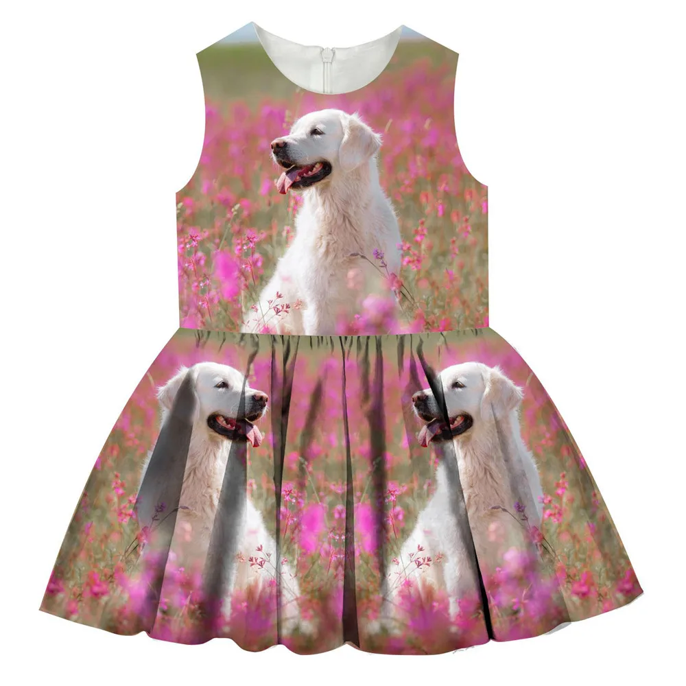 girl dress Summer style nice Print brand Children ball gown Fashion princess Party baby Kids Clothes Toddler kids 1-10Y | Детская одежда