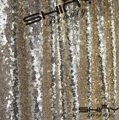 ShinyBeauty 14x132 дюймов шеврон Champange скатерти, блёстки из шеврона, с пайетками скатерти для украшения стола& r - Цвет: Light Gold