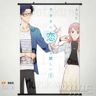 Аниме Wotakoi: Love is Hard для Otaku домашний декор плакат прокрутка стены косплей