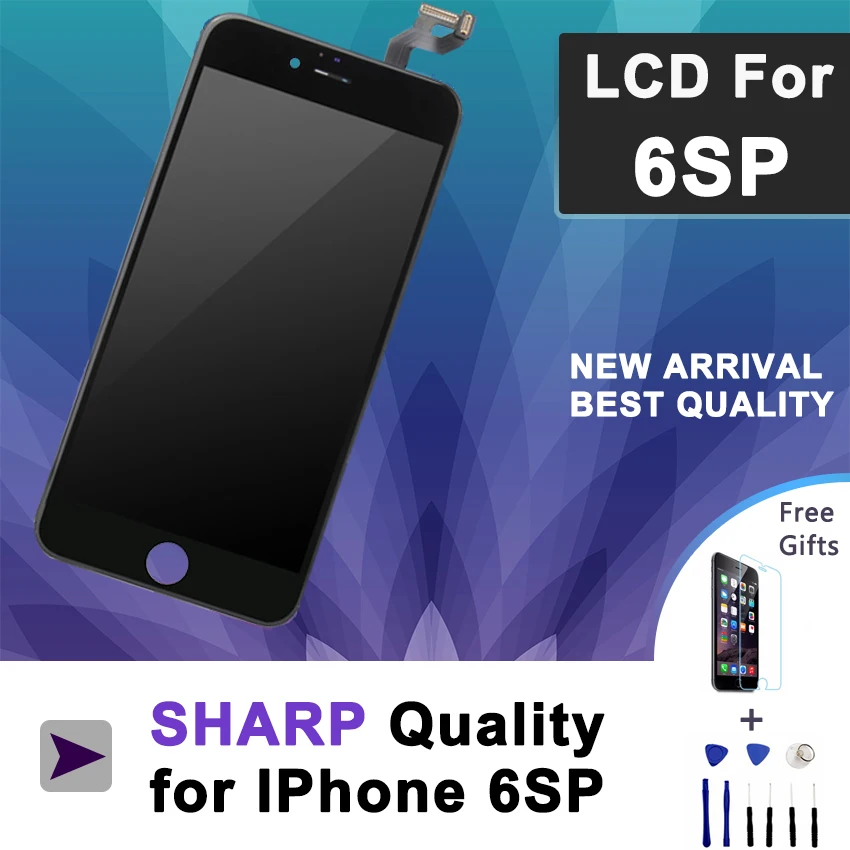 10 шт для SHARP качество iPhone 6SP 6 S плюс ЖК дисплей Экран Дисплей и Digitizer Замена из