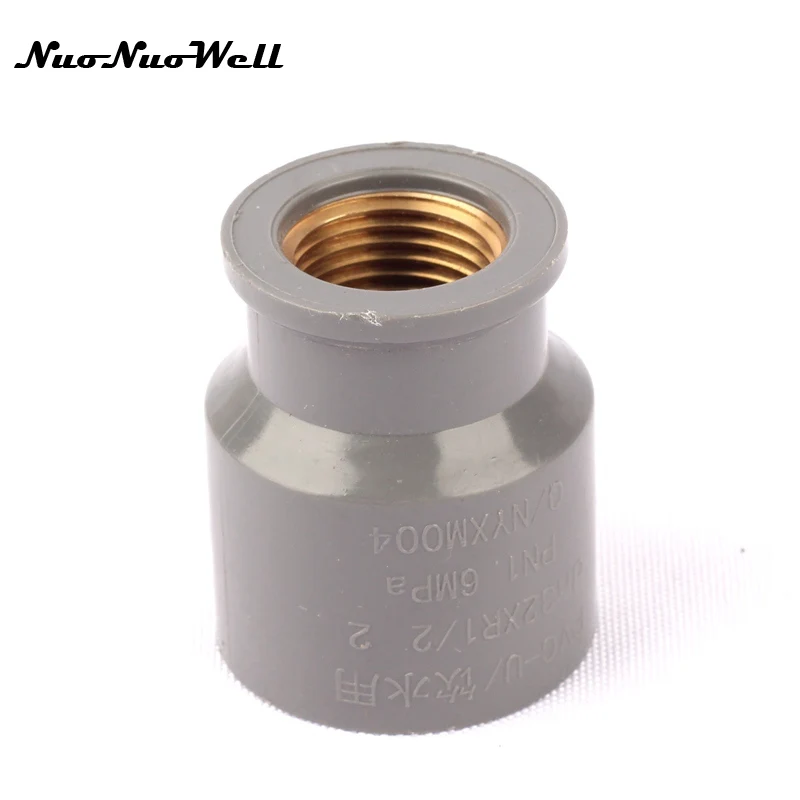 

1pcs NuoNuoWell PVC 1/2"-32mm Hose Brass Female Connector for Garden Micro Drip Irrigation Watering Aquarium Water Tank Parts