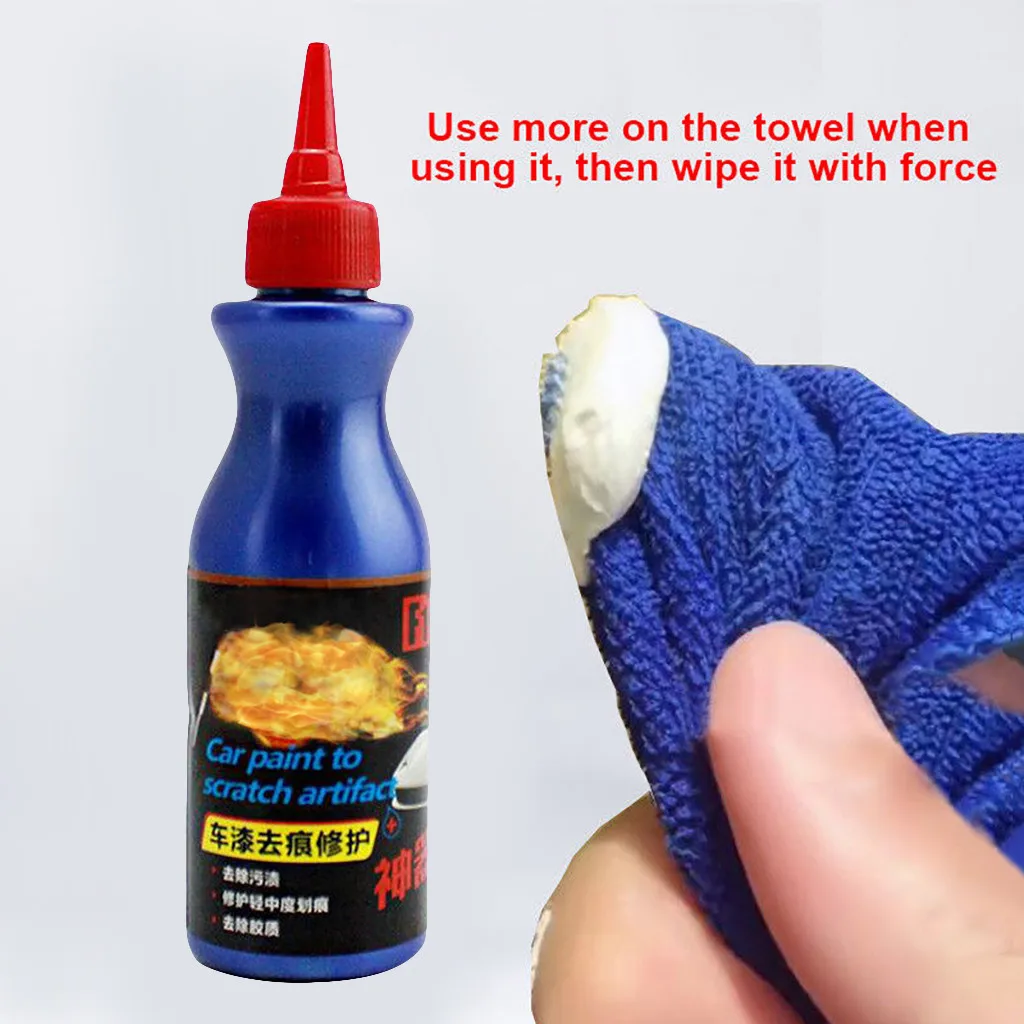 Средство для чистки автомобиля восковая жидкость удаления царапин и полировки