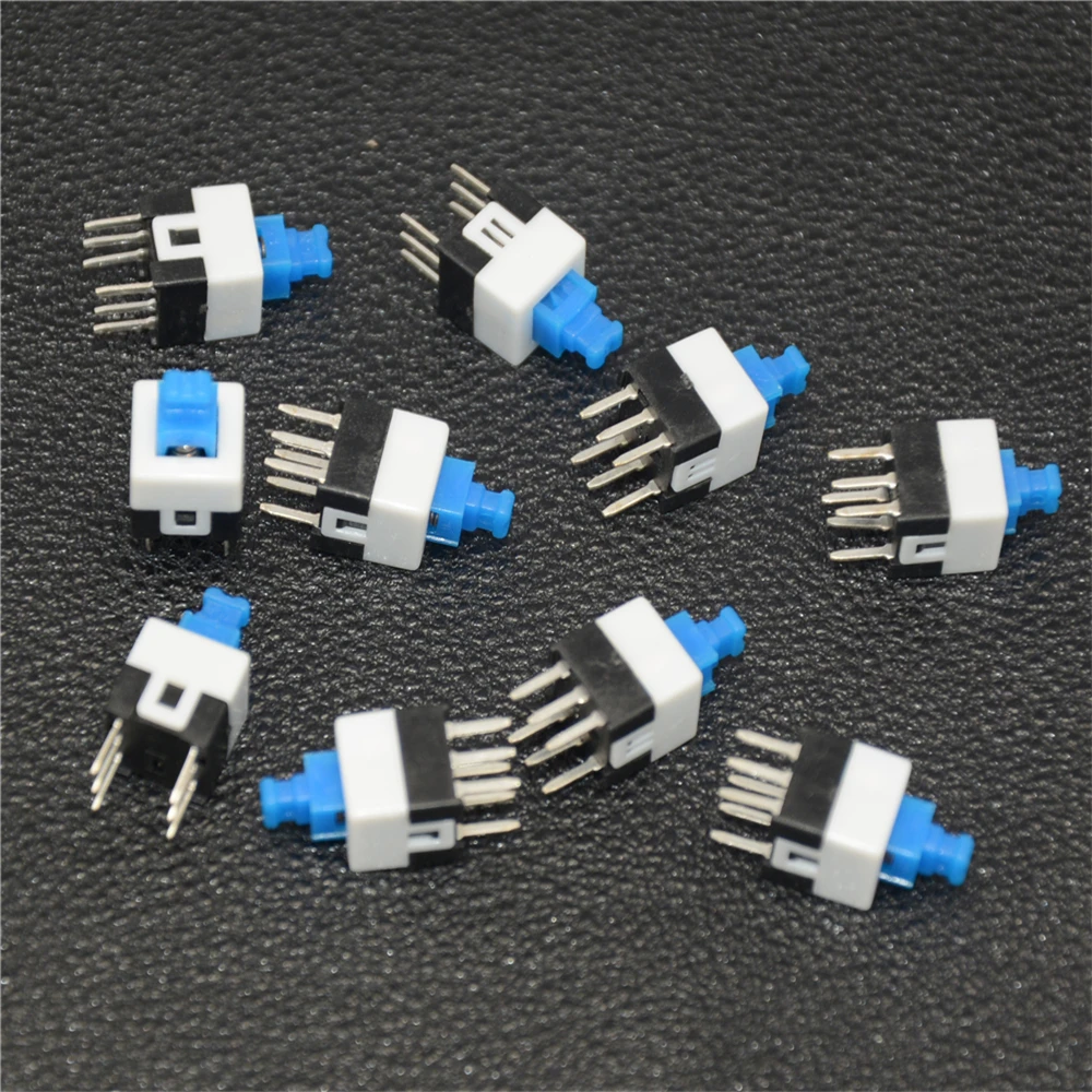 1000PCS 6 Pin Square 7mmx7mm New Product DPDT Mini Push Button Self-locking Switch free shipping | Обустройство дома