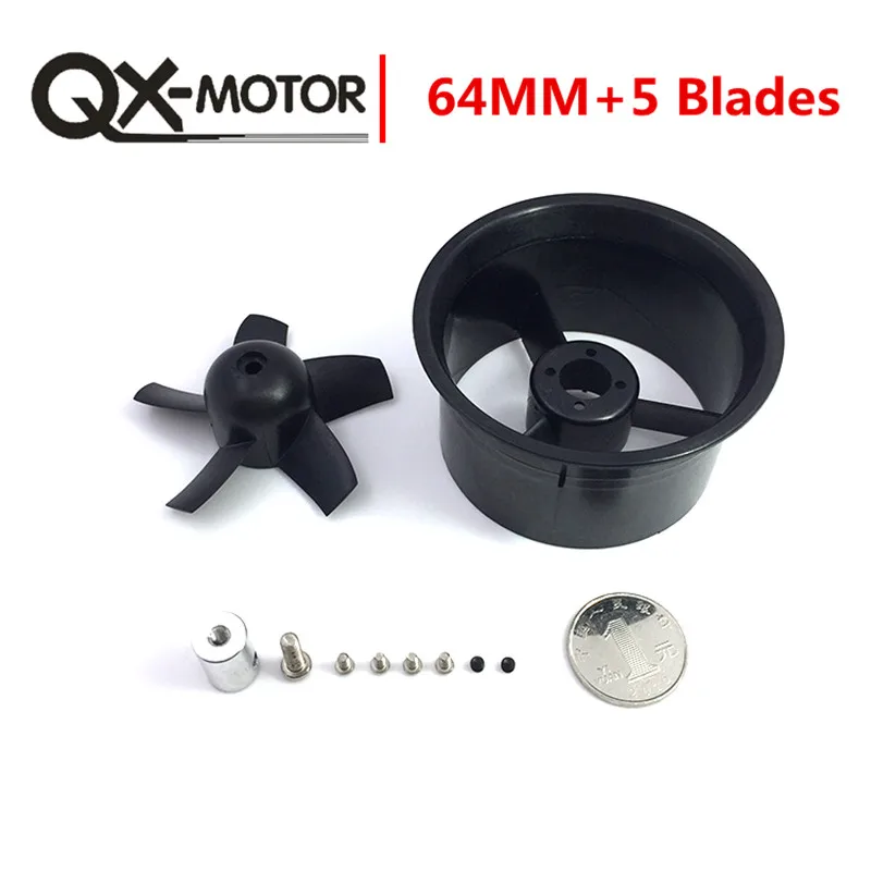 QX Motor 64 мм EDF все наборы QF2822 4300KV мотор с 5 лопастями воздуховод для RC