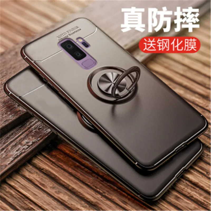 Чехол-подставка для Samsung Galaxy S8 S9 Plus A6 Note 8 9 с магнитным кольцом-держателем |