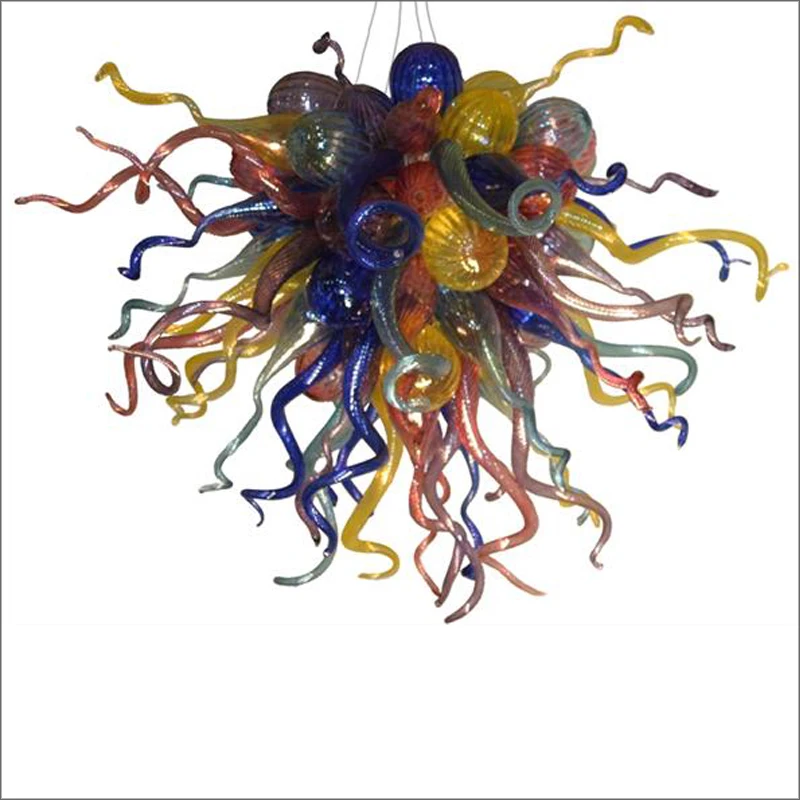 Многоцветная большая вечеринка Рождественские огни Chihuly стиль Висячие DIY ручной