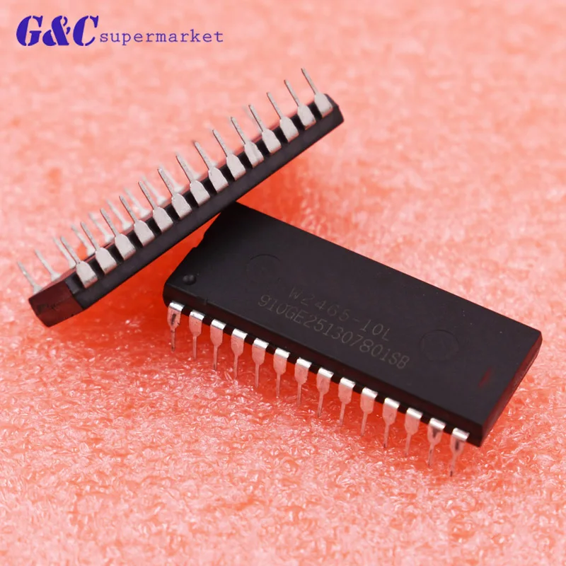 1/5 шт. W2465 10L DIP 28 8K X 8 CMOS статическая оперативная память IC WINBOND|Интегральные схемы| |
