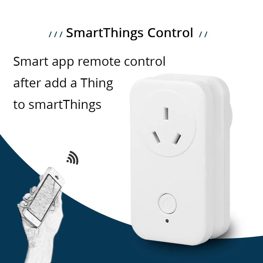 Розетка для телефона AU SamrtThings Android IOS Дистанционное приложение Echo Plus Беспроводная