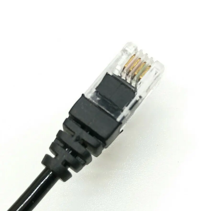 XQF 10 шт. 4 контактный RJ11 с украшением в виде кристаллов головной телефон