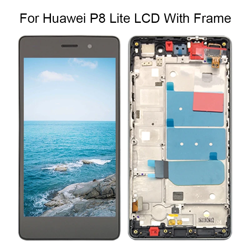ЖК-дисплей для HUAWEI P8 Lite сенсорный экран дигитайзер Замена дисплей ALE-L21 P8LITE L04 с