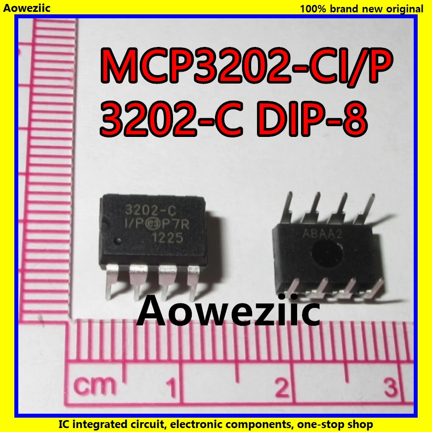2 шт./лот MCP3202 CI/P 3202 C DIP 8 7 V двухканальный 12 разрядный Преобразователь A/D с